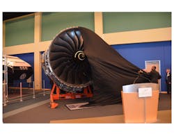 A production test engine Trent 1000 is unveiled at the Infinity Science Center near the NASA John C. Stennis Space Center in Hancock County Mississippi. A production test engine Trent 1000 is unveiled at the Infinity Science Center near the NASA John C. Stennis Space Center in Hancock County Mississippi.