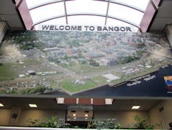 Bangor International Airport has its own ground crew, which towed the plane to the gate after learning that the passengers from Detroit had been waiting for awhile, according to Airport Director Tony Caruso. The airport's crew, however, couldn't offload it because the airport doesn't have authority to disembark passengers from airline flights. Bangor International Airport has its own ground crew, which towed the plane to the gate after learning that the passengers from Detroit had been waiting for awhile, according to Airport Director Tony Caruso. The airport's crew, however, couldn't offload it because the airport doesn't have authority to disembark passengers from airline flights.