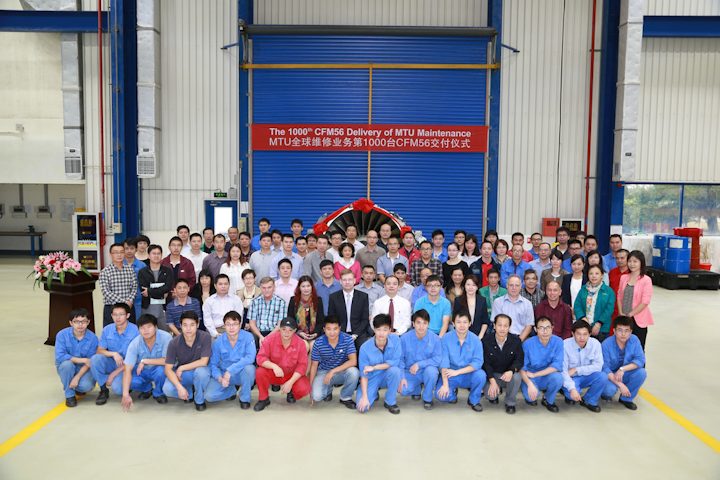 MTU Maintenance Zhuhai Celebrates the 1,000th CFM56 Engine Overhaul ...