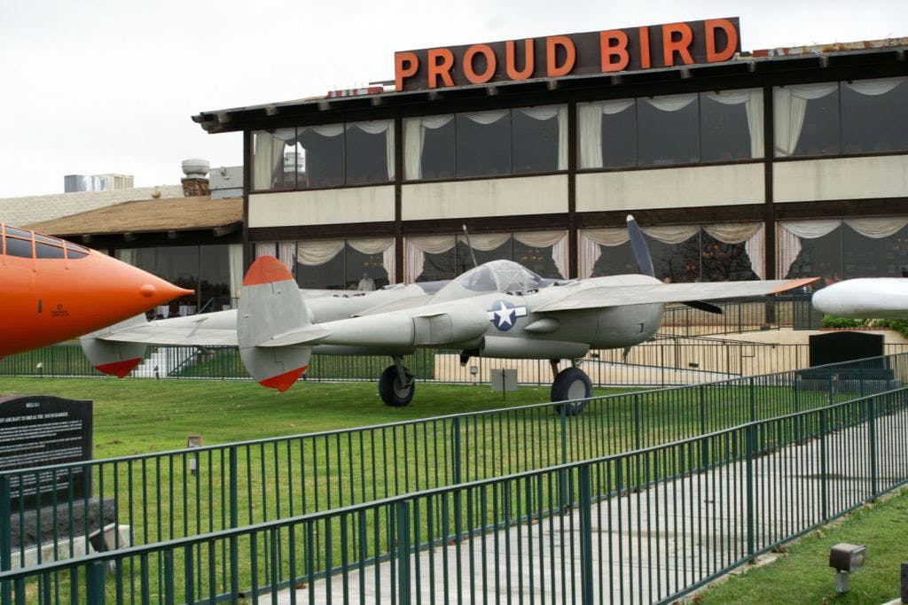 The restaurant, which has a collection of 20 historic aircraft and hundreds of photographs that document the long history of aerospace in Southern California, was due to shut its doors today.