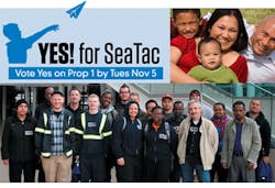 King County officials are expected to certify the election today after counting some straggling votes that likely won't change the outcome. The measure involving workers in and around Seattle-Tacoma International Airport has steadily expanded its lead in recent days and held a 77-vote advantage. King County officials are expected to certify the election today after counting some straggling votes that likely won't change the outcome. The measure involving workers in and around Seattle-Tacoma International Airport has steadily expanded its lead in recent days and held a 77-vote advantage.