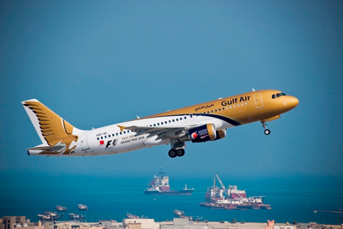 A Gulf Air Airbus A320 aircraft