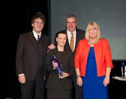 BBC Broadcaster Mike Read; Elisabeth Harvey, Manager, Jet Aviation Basel Design Studio; Ruedi Kraft, Vice President, Market Development & Completions Sales, Jet Aviation Basel; and Interisoft sponsor Renee Mascari. BBC Broadcaster Mike Read; Elisabeth Harvey, Manager, Jet Aviation Basel Design Studio; Ruedi Kraft, Vice President, Market Development & Completions Sales, Jet Aviation Basel; and Interisoft sponsor Renee Mascari.