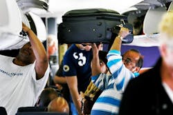 Study found that this boarding method can cut seating time by an average of 3 percent compared with a back-to-front boarding scheme. Study found that this boarding method can cut seating time by an average of 3 percent compared with a back-to-front boarding scheme.