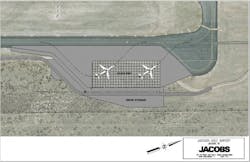 Since 2012, the airport has captured deicing fluid with a 460-by-179-foot, $6.2 million glycol recovery pad. Since 2012, the airport has captured deicing fluid with a 460-by-179-foot, $6.2 million glycol recovery pad.