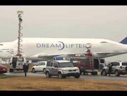 The wayward Dreamlifter, carrying large Boeing 787 airframe sections, landed at the smaller Jabara Airport on Nov. 20. The errant landing received national and international media attention.