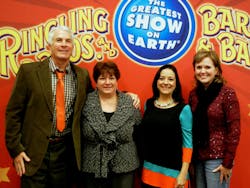 The PPG Industries Foundation has donated $6,000 to TICKETS FOR KIDS Charities (TFK), a Pittsburgh-based nonprofit organization that distributes tickets to arts, cultural, educational, family entertainment and sporting events through social-service agencies nationwide to at-risk children and low-income families. PPG Industries Foundation Executive Director Sue Sloan (second from left) and screening committee member Michelle Welch (far right), who is also business director, TESLIN substrate, for PPG Industries, recently attended a TFK event in Pittsburgh along with TFK Board Chairman and President Bruce B. Weiner and TFK Executive Director Rosemary Mendel. The grant will help increase TFK offerings in West Coast communities where PPG's aerospace business has operations. The PPG Industries Foundation has donated $6,000 to TICKETS FOR KIDS Charities (TFK), a Pittsburgh-based nonprofit organization that distributes tickets to arts, cultural, educational, family entertainment and sporting events through social-service agencies nationwide to at-risk children and low-income families. PPG Industries Foundation Executive Director Sue Sloan (second from left) and screening committee member Michelle Welch (far right), who is also business director, TESLIN substrate, for PPG Industries, recently attended a TFK event in Pittsburgh along with TFK Board Chairman and President Bruce B. Weiner and TFK Executive Director Rosemary Mendel. The grant will help increase TFK offerings in West Coast communities where PPG's aerospace business has operations.