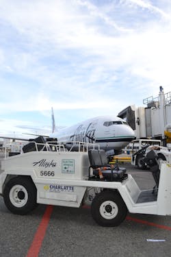 Alaska Airlines has taken the lead in this green opportunity with 204 electric vehicles (146 with Alaska, 58 with Horizon) in operation on the ground at Sea-Tac. The environmental benefits are substantial. Alaska&apos;s conversion to electric vehicles is the equivalent of taking 360 passenger vehicles off the road for a year, or a reduction in carbon dioxide emissions of 1,000 tons a year.