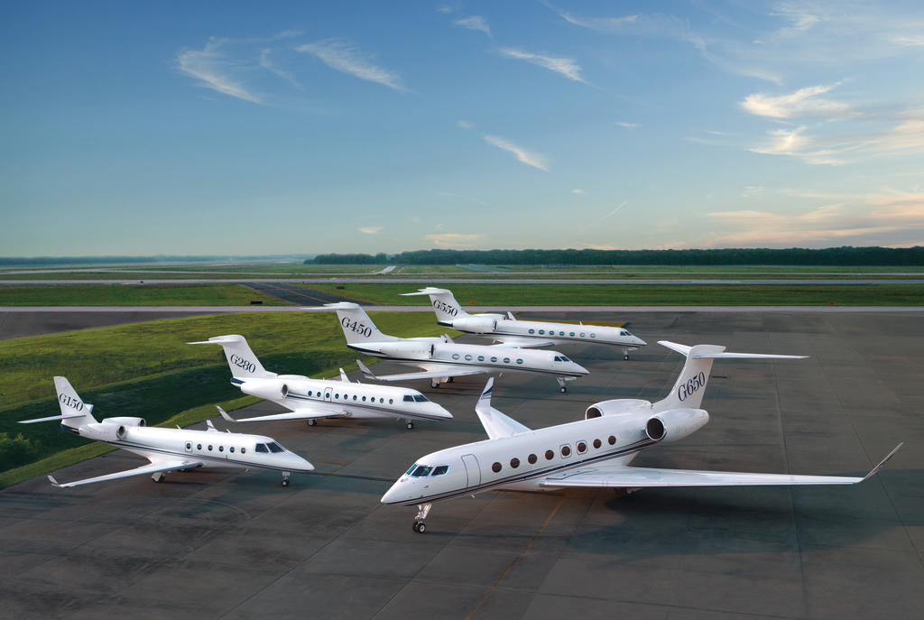 The Gulfstream fleet: The large-cabin G650, G550, G450 are manufactured in Savannah and outfitted in Savannah; Brunswick, GA; Long Beach, CA; or Appleton, WI. The super midsize G280 and mid-cabin G150 are co-manufactured in Tel Aviv at the Israel Aerospace Industries facility and outfitted in Dallas.