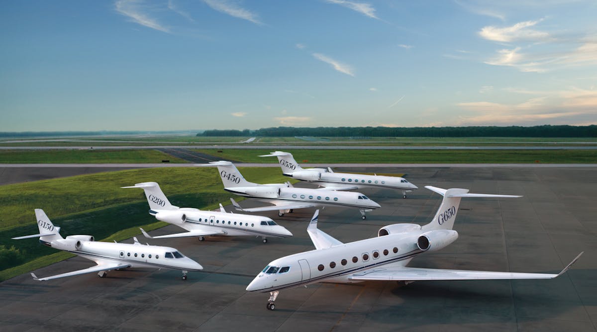 The Gulfstream fleet: The large-cabin G650, G550, G450 are manufactured in Savannah and outfitted in Savannah; Brunswick, GA; Long Beach, CA; or Appleton, WI. The super midsize G280 and mid-cabin G150 are co-manufactured in Tel Aviv at the Israel Aerospace Industries facility and outfitted in Dallas.