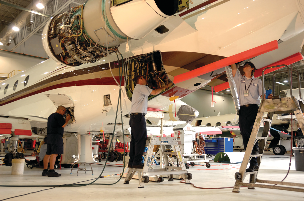 Gulfstream has taken the time to look at the space technicians need to get their work done and built a maintenance friendly and reliable aircraft.