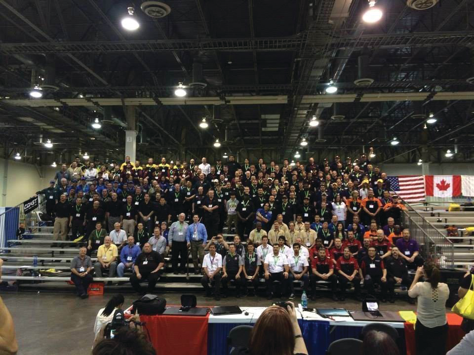 The 2014 AMC had 28 teams from five countries registered to compete in 16 different events.