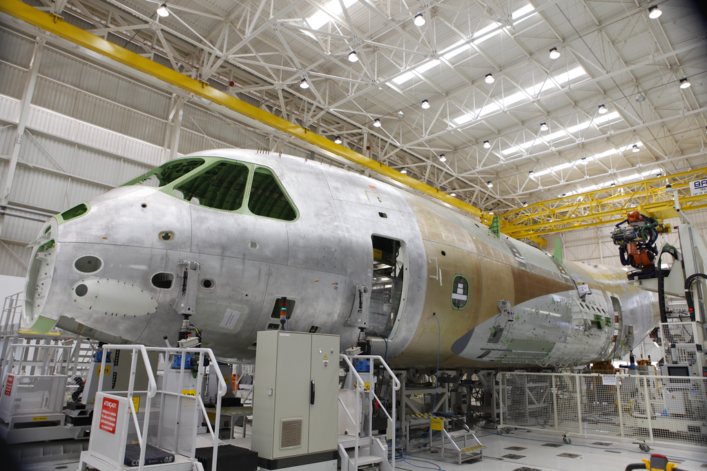 Embraer's KC-390 Assembly line in Gavi&atilde;o Peixoto
