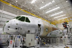 Embraer&apos;s KC-390 Assembly line in Gavi&atilde;o Peixoto
