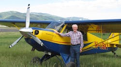 Dr John C Taylor Obe In Wyoming With His New Husky Plane