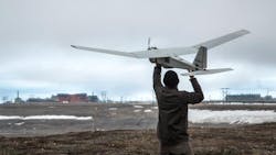 Since Sunday, the drone has been flying above the largest oil field in North America using high-tech sensors to create 3-D computerized models of roads, pads and pipelines for industrial applications.