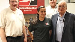 Ron Donner and John Goglia visited National Aviation Academy in Bedford, MA, to celebrate AMT Day.