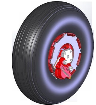 Wheel 4 Inch With Brake And Tire 3 2