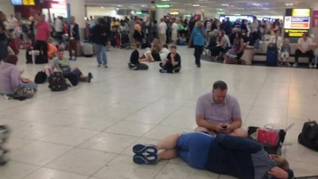 Passengers had to wait more than two hours for baggage.