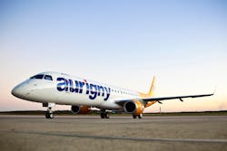 E195 E-Jet in the livery of Aurigny Air Services E195 E-Jet in the livery of Aurigny Air Services