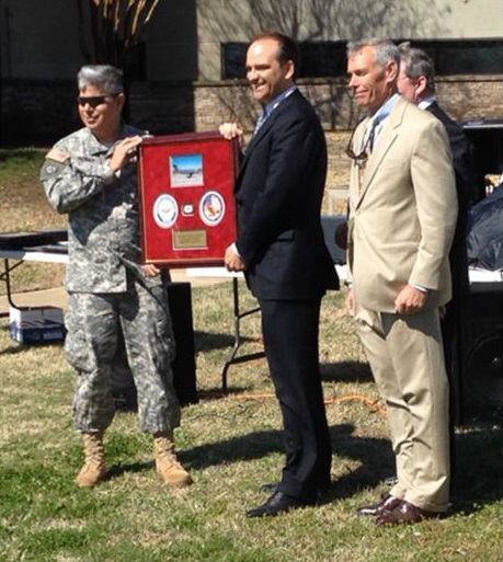 Colonel Brian Tachias, head of the U.S. Army&rsquo;s Project Management Fixed Wing office in Huntsville, Alabama; Dynamic Aviation president and CEO Mike Stoltzfus; and Dynamic Aviation ISR flight operations director Rich Reinecke.