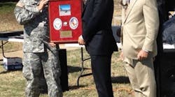 Colonel Brian Tachias, head of the U.S. Army’s Project Management Fixed Wing office in Huntsville, Alabama; Dynamic Aviation president and CEO Mike Stoltzfus; and Dynamic Aviation ISR flight operations director Rich Reinecke. Colonel Brian Tachias, head of the U.S. Army’s Project Management Fixed Wing office in Huntsville, Alabama; Dynamic Aviation president and CEO Mike Stoltzfus; and Dynamic Aviation ISR flight operations director Rich Reinecke.