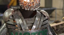 This Halloween-worthy &ldquo;Victor Man&rdquo; sculpture won one of the three team awards in the 2013 Victor Technologies A Cut Above contest. For videos on past winners, as well as 2014 contest rules and entry forms, visit http://www.victortechnologies.com/acutabove.