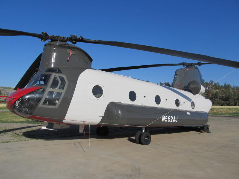 This Chinook CH-47D is the first of its kind to be converted for commercial use by Billings Flying Service. (PRNewsFoto/Billings Flying Service)
