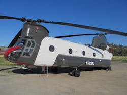 This Chinook CH-47D is the first of its kind to be converted for commercial use by Billings Flying Service. (PRNewsFoto/Billings Flying Service) This Chinook CH-47D is the first of its kind to be converted for commercial use by Billings Flying Service. (PRNewsFoto/Billings Flying Service)