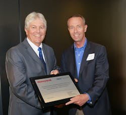 Left to Right: President of Aero Precision Frank Cowle, President of Honeywell Defense & Space Mike Madsen Left to Right: President of Aero Precision Frank Cowle, President of Honeywell Defense & Space Mike Madsen