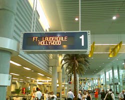 Prime Flight, a United Airlines subcontractor, and AirServ, a contractor for Jet Blue, still pay their employees $4.91 an hour, according to Julie Karant, communications director for the Florida SEIU chapter, with some AirServ workers receiving $5 or $6 hourly. Prime Flight, a United Airlines subcontractor, and AirServ, a contractor for Jet Blue, still pay their employees $4.91 an hour, according to Julie Karant, communications director for the Florida SEIU chapter, with some AirServ workers receiving $5 or $6 hourly.