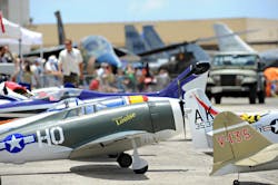 Remote control planes and full size aircraft steal the spotlight at the Biggest Little Airshow In Hawaii on Ford Island in Pearl Harbor. (PRNewsFoto/Pacific Aviation Museum Pearl...) Remote control planes and full size aircraft steal the spotlight at the Biggest Little Airshow In Hawaii on Ford Island in Pearl Harbor. (PRNewsFoto/Pacific Aviation Museum Pearl...)