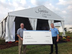 From left to right: Charles Stites, Executive Director for Able Flight and Patrick Sniffen, Vice President of Marketing for Signature Flight Support. From left to right: Charles Stites, Executive Director for Able Flight and Patrick Sniffen, Vice President of Marketing for Signature Flight Support.