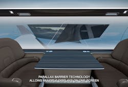 For flyers on business, the screens can be used for video conferencing, for example. For flyers on business, the screens can be used for video conferencing, for example.