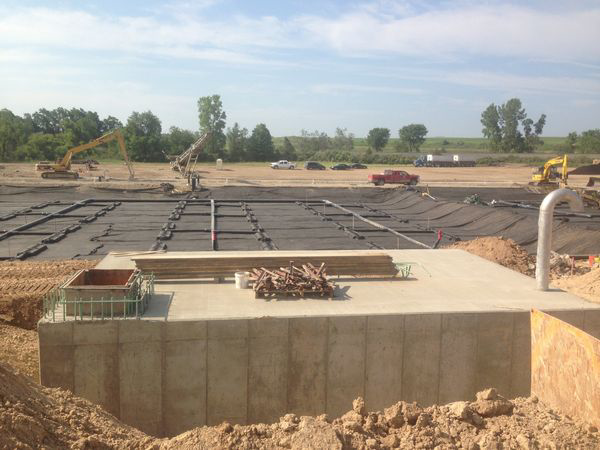 The new treatment system will filter out the chemicals from storm runoff before releasing it into the Thornapple River.