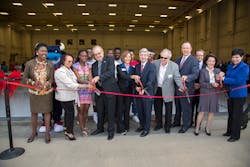 TCC Chancellor Erma Johnson Hadley, left, and TCC Northwest Campus President Elva LeBlanc, far right, are joined by TCC board members, grand opening program participants and Dunbar High School aviation students in cutting the ribbon to officially open Tarrant County College Northwest Campus Center of Excellence for Aviation, Transportation and Logistics (CEATL). TCC Chancellor Erma Johnson Hadley, left, and TCC Northwest Campus President Elva LeBlanc, far right, are joined by TCC board members, grand opening program participants and Dunbar High School aviation students in cutting the ribbon to officially open Tarrant County College Northwest Campus Center of Excellence for Aviation, Transportation and Logistics (CEATL).
