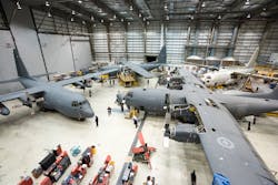 Marshall Aerospace and Defence Group Canada has been subcontracted by Cascade Aerospace in relation to the Royal Canadian Air Force’s (RCAF’s) CC130 Avionics Optimised Weapons System Management (AVS OWSM) program. (Photography source: Cascade Aerospace Inc.) Marshall Aerospace and Defence Group Canada has been subcontracted by Cascade Aerospace in relation to the Royal Canadian Air Force’s (RCAF’s) CC130 Avionics Optimised Weapons System Management (AVS OWSM) program. (Photography source: Cascade Aerospace Inc.)