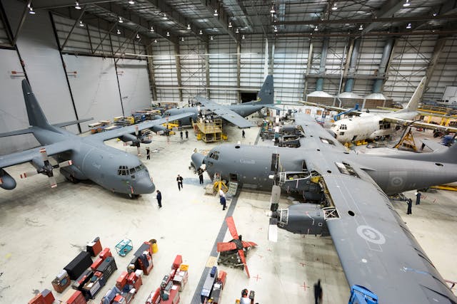 Marshall Aerospace and Defence Group Canada has been subcontracted by Cascade Aerospace in relation to the Royal Canadian Air Force&rsquo;s (RCAF&rsquo;s) CC130 Avionics Optimised Weapons System Management (AVS OWSM) program. (Photography source: Cascade Aerospace Inc.)