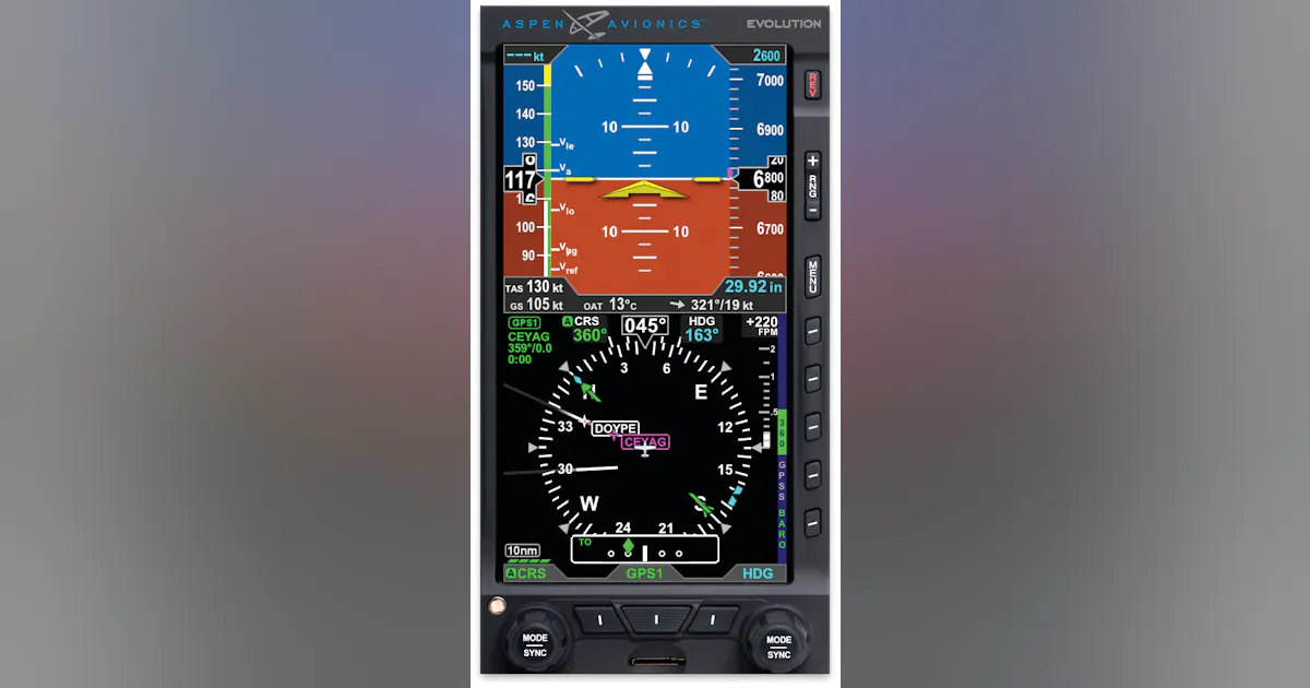 Pfd Map Avionic Aspen Avionics Receives FAA Certification for Industry’s First Glass ...