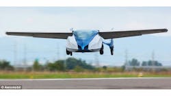 The vehicle can reach 200km/h when in the air, and 160km/h on the roads. The vehicle can reach 200km/h when in the air, and 160km/h on the roads.