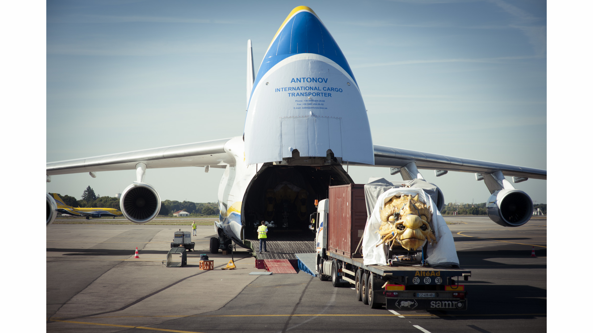 The unique 12 metre high, 46 tonne mechanical model was built in France by La Machine. Air Partner has flown the giant dragon from Nantes in France to China on an Antonov 124. The celebration parade will take place in Beijing in October.