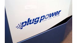 This GenFuel infrastructure includes a standard hydrogen storage tank, compression system, fuel pipelines, and Plug Power’s first outdoor GenFuel hydrogen dispensers that will be used for a fleet of 15 airport tugs powered by Plug Power fuel cells. This GenFuel infrastructure includes a standard hydrogen storage tank, compression system, fuel pipelines, and Plug Power’s first outdoor GenFuel hydrogen dispensers that will be used for a fleet of 15 airport tugs powered by Plug Power fuel cells.