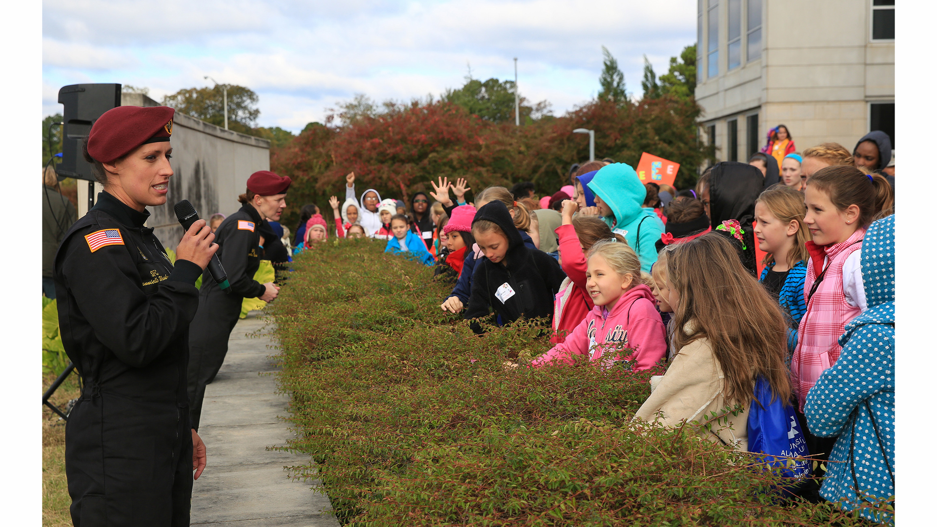 Girls&rsquo; Science and Engineering Day participants enjoyed workshops on topics from the STEM; special performance by members of the U.S. Army Golden Knights aerial demonstration team.