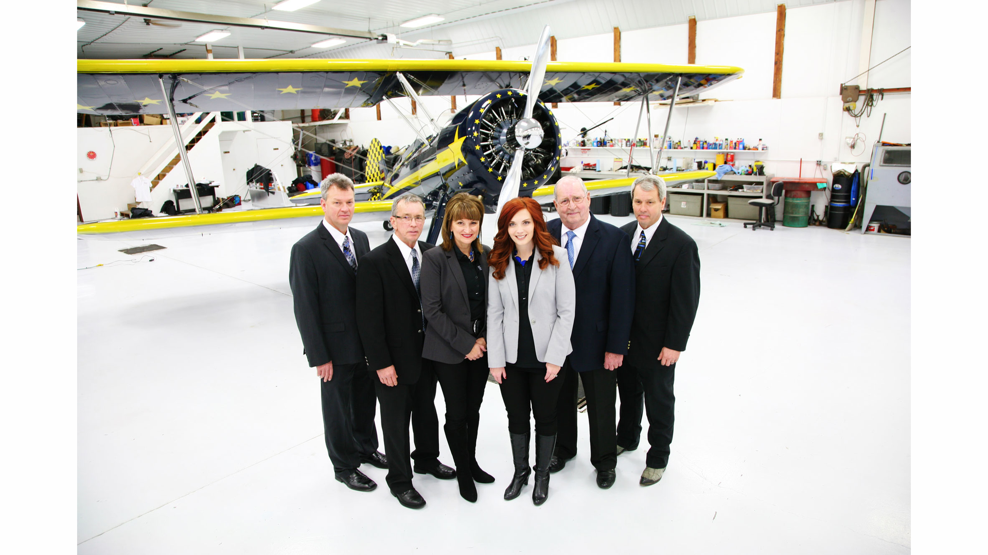 David Connell, Michael Connell, Kathleen Connell-Kennedy, Allyssa Connell, James Connell and Patrick Connell of Connell Aviation Group