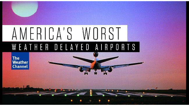 Weather-related delays from Aug. 2013 through July 2014 added up to more than 23 million minutes, or the equivalent of just over 44 years.