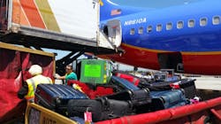 In LA, the airline pushes through more than 30 million pounds of cargo every year. That’s over 80,000 pounds a day, about the same weight as one empty 737-700. In LA, the airline pushes through more than 30 million pounds of cargo every year. That’s over 80,000 pounds a day, about the same weight as one empty 737-700.