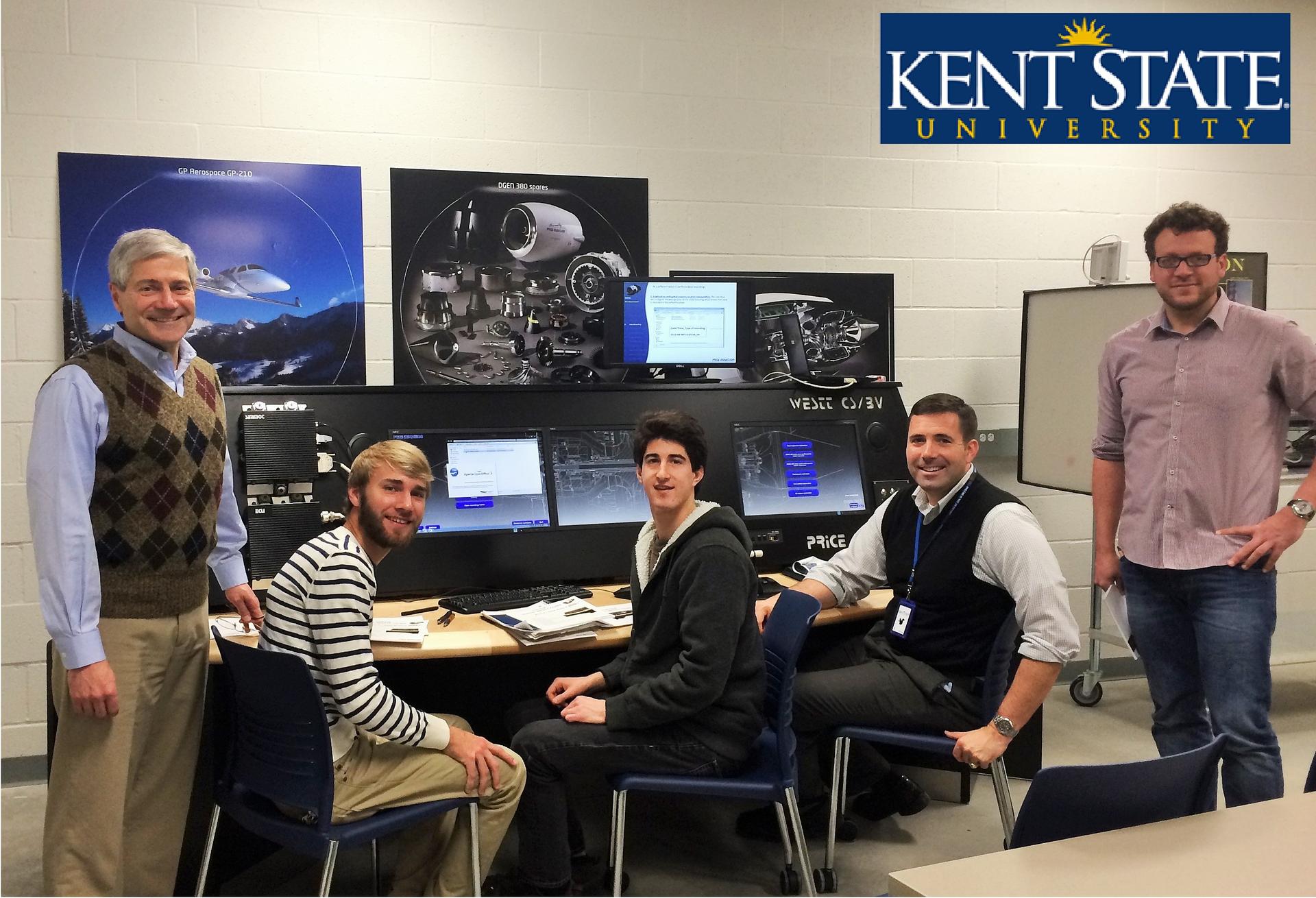 Dr. Blake D. Stringer demonstrated the operation of the bench to his aircraft design class about one hour after Price Induction&rsquo;s team left campus.