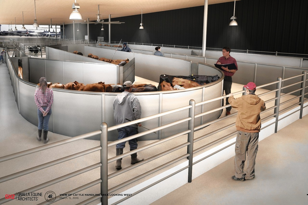 A rendering of the livestock handling system planned for John F. Kennedy International Airport.