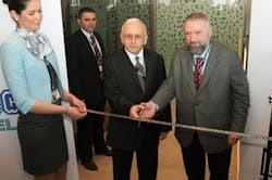 Turkish Ambassador Sakir Faikili and Çelebi Aviation Holding Chairman & Shareholder Çan Çelebioglu open the Platinum Lounge of Çelebi Ground Handling at Budapest Airport. Turkish Ambassador Sakir Faikili and Çelebi Aviation Holding Chairman & Shareholder Çan Çelebioglu open the Platinum Lounge of Çelebi Ground Handling at Budapest Airport.
