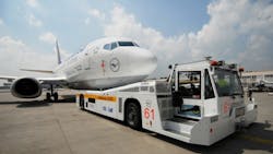 E-Port, a joint effort between Fraport, the government and Europe&rsquo;s largest airline Lufthansa, comprises several projects and products aimed at electrifying the thousands of vehicles used at Frankfurt Airport, from aircraft stairs to pallet forklifts.